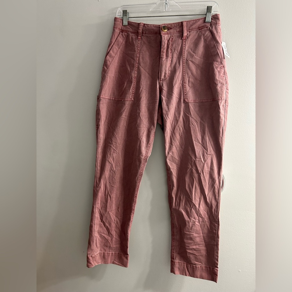 NWT old navy High-Waisted Straight Canvas Workwear Pants carpenter cargo